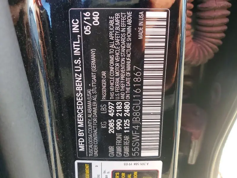 2016 MERCEDES-BENZ C 300  
