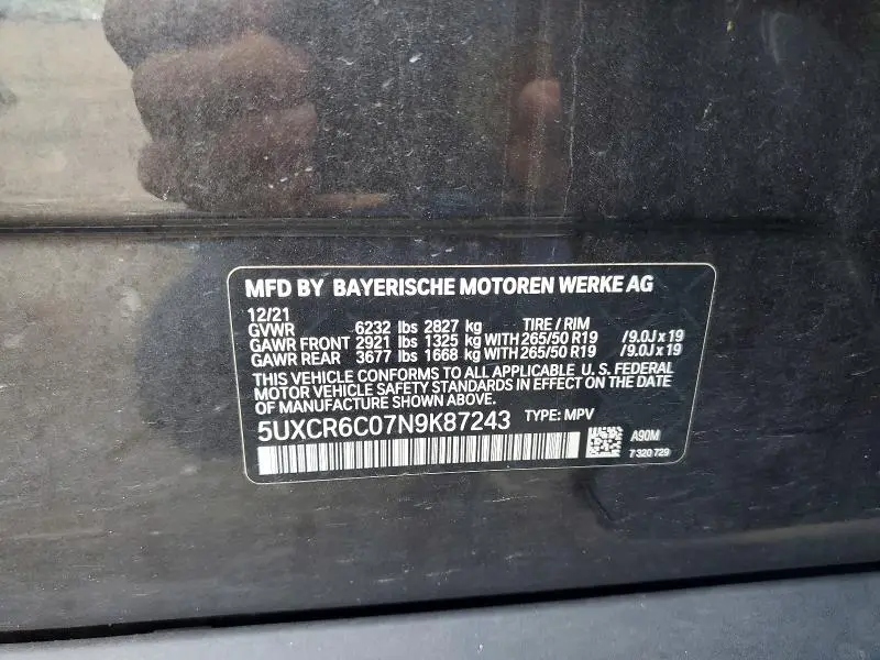 2022 BMW X5 XDRIVE40I  