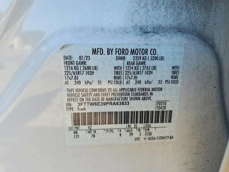 2023 FORD MAVERICK XL  