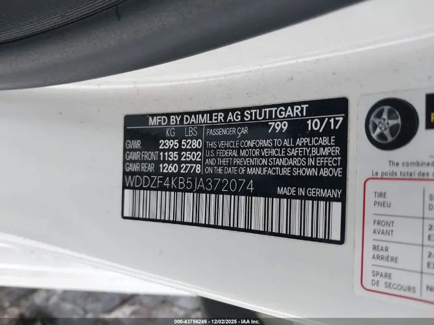 2018 MERCEDES-BENZ E 300 4MATIC