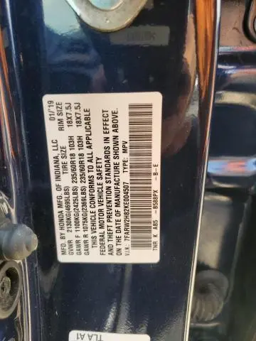 2019 HONDA CR-V EXL  
