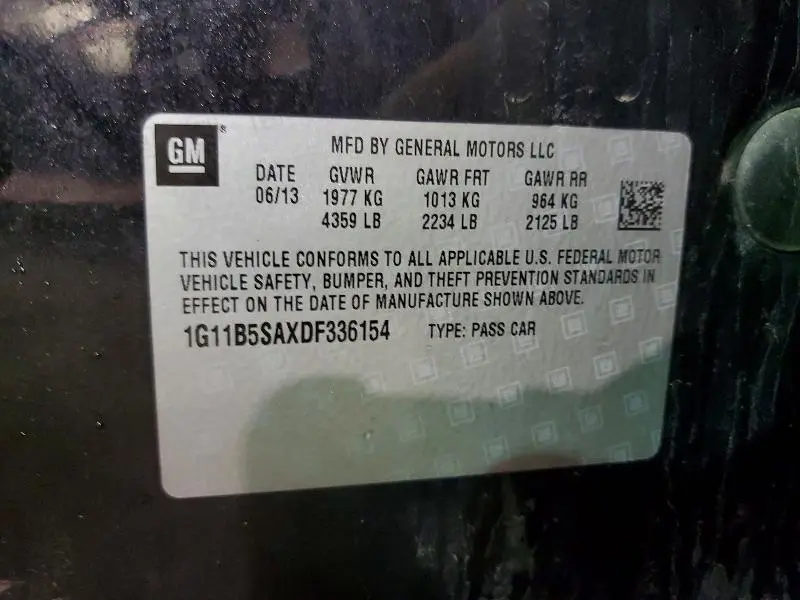 2013 CHEVROLET MALIBU LS  