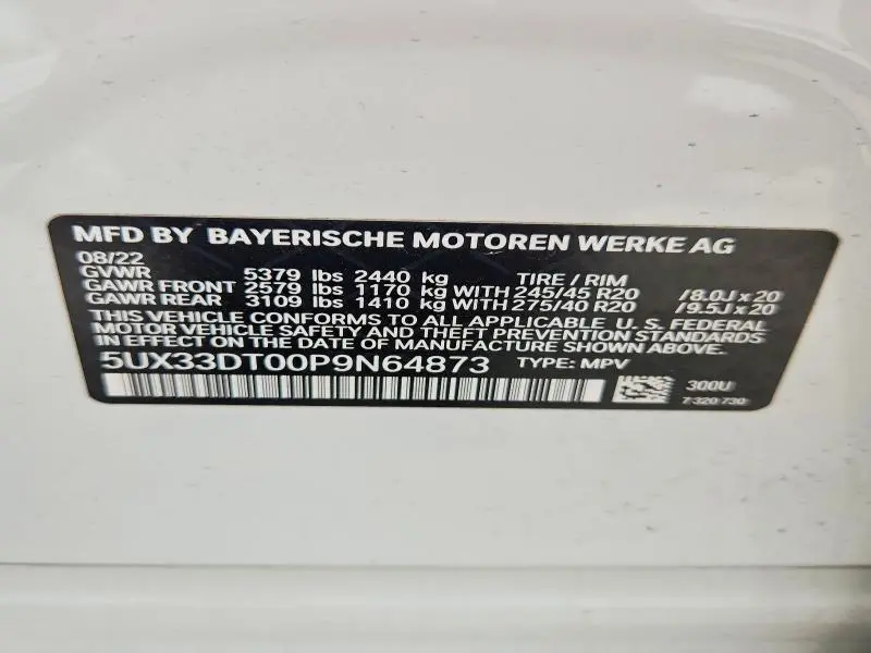2023 BMW X4 XDRIVE30I  