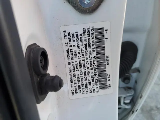 2016 HONDA CIVIC LX  