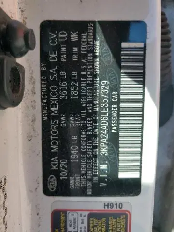 2020 KIA RIO LX  