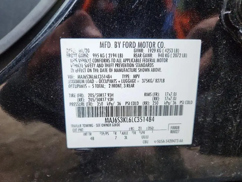 2020 FORD ECOSPORT TITANIUM  