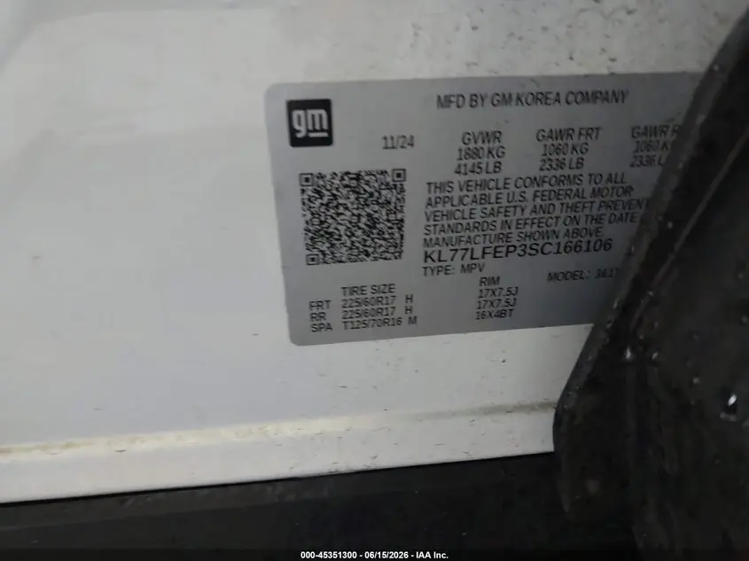2025 CHEVROLET TRAX FWD LS