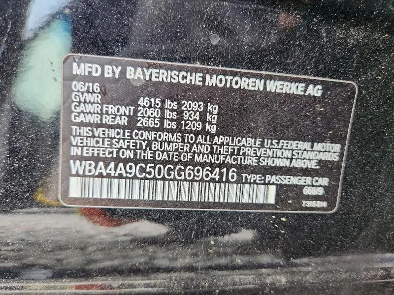 2016 BMW 428 I GRAN COUPE SULEV  