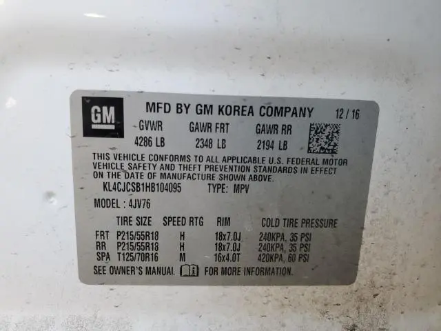 2017 BUICK ENCORE ESSENCE  