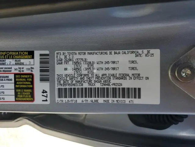 2025 TOYOTA TACOMA DOUBLE CAB  