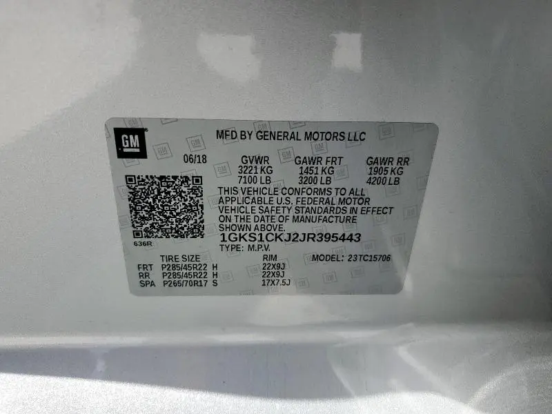 2018 GMC YUKON DENALI  