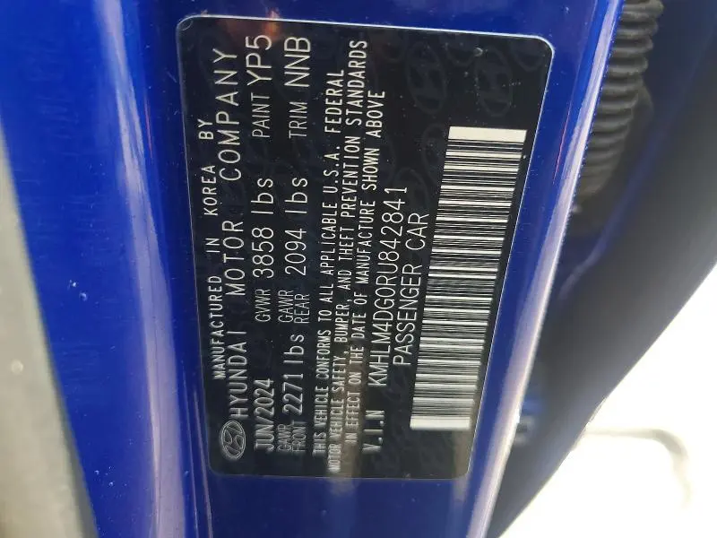 2024 HYUNDAI ELANTRA SEL  