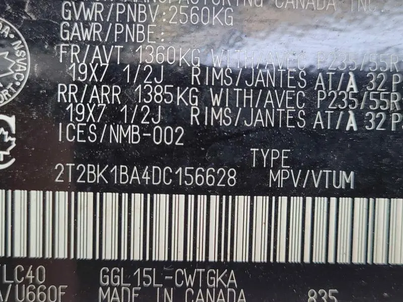 2013 LEXUS RX 350 BASE  