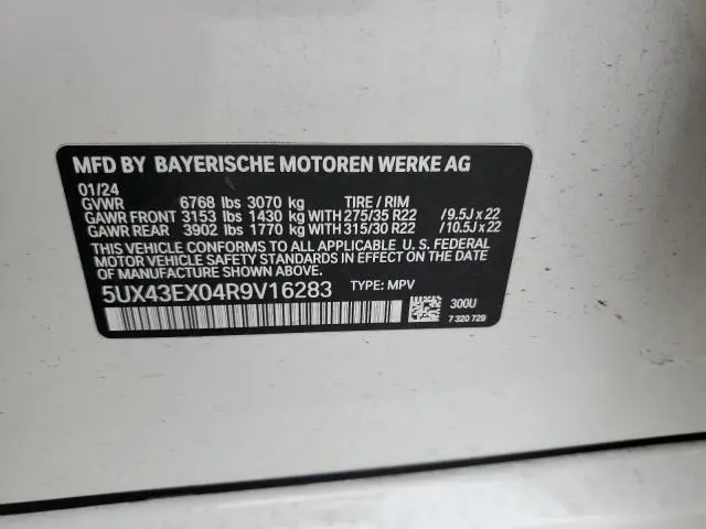 2024 BMW X6 M60I  