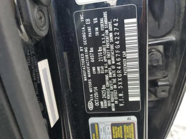 2015 KIA OPTIMA SX  