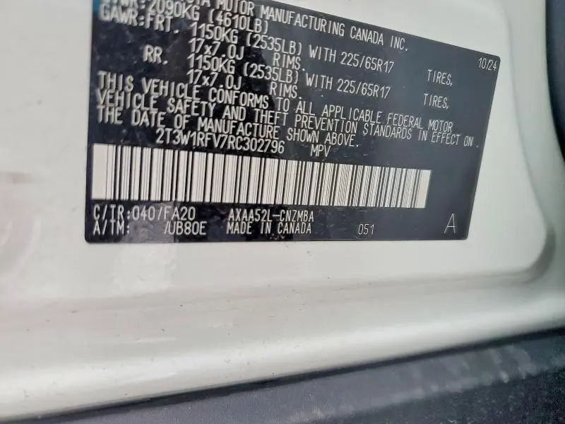 2024 TOYOTA RAV4 XLE  