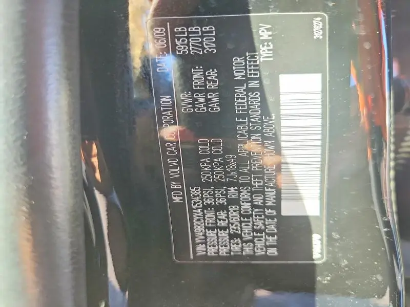 2010 VOLVO XC90 3.2  