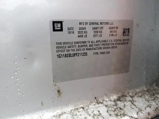 2015 CHEVROLET MALIBU LS  