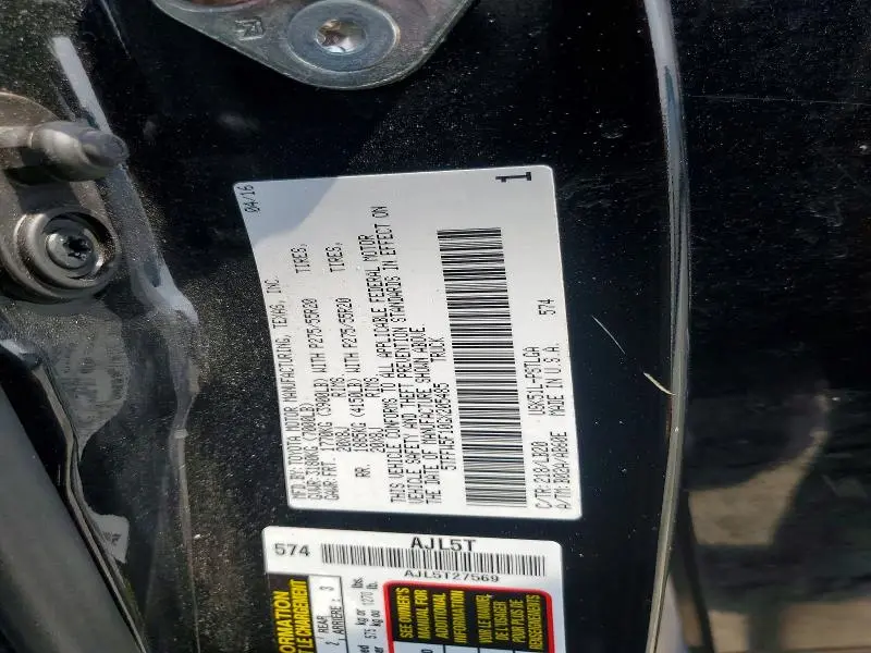 2016 TOYOTA TUNDRA   