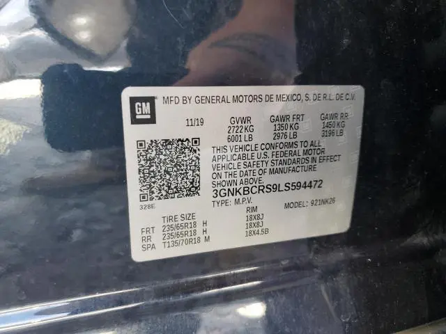 2020 CHEVROLET BLAZER 2LT