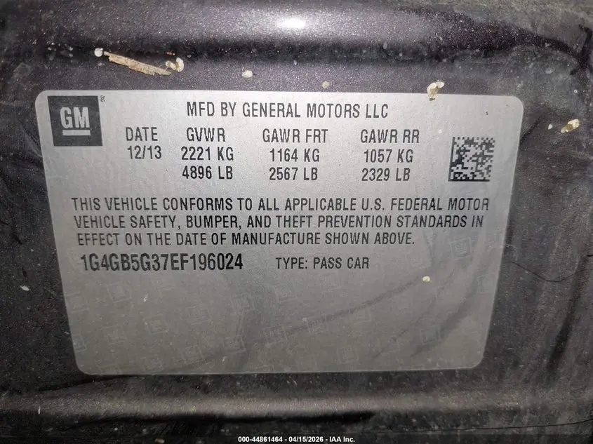 2014 BUICK LACROSSE LEATHER GROUP