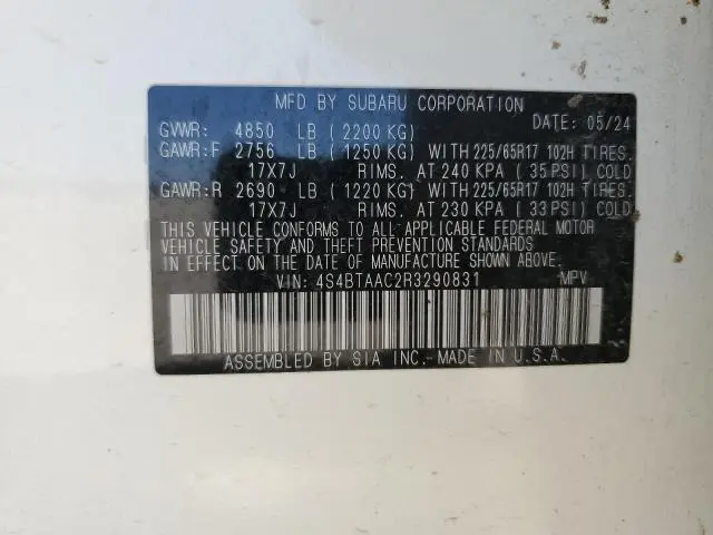2024 SUBARU OUTBACK   