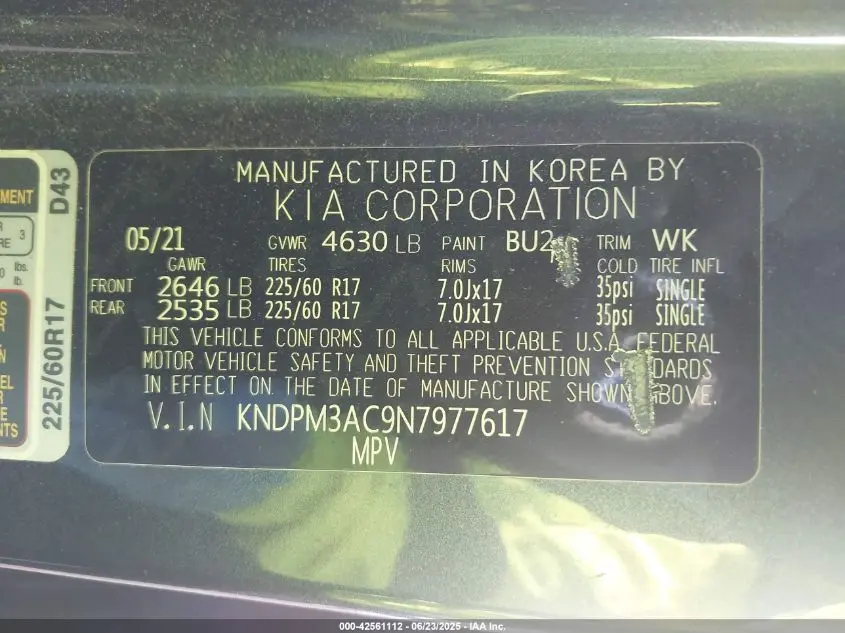 2022 KIA SPORTAGE LX