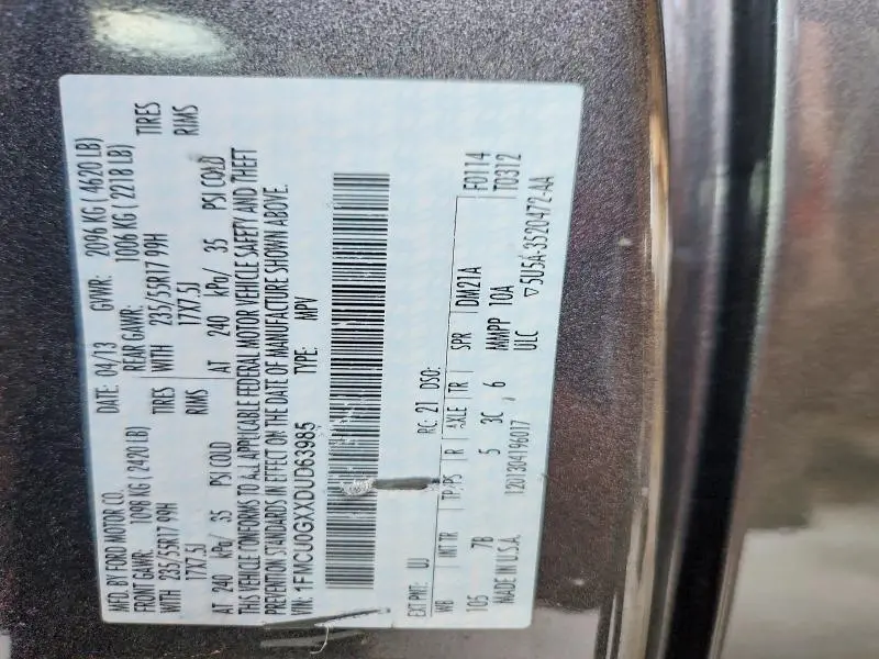 2013 FORD ESCAPE SE  