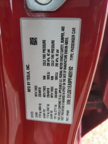 2023 TESLA MODEL 3   