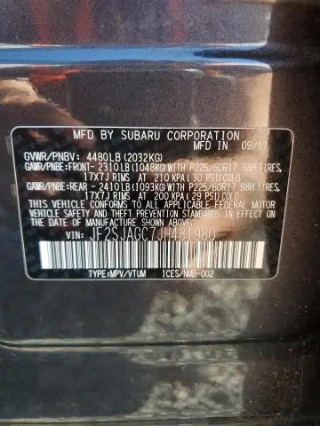 2018 SUBARU FORESTER 2.5I PREMIUM  