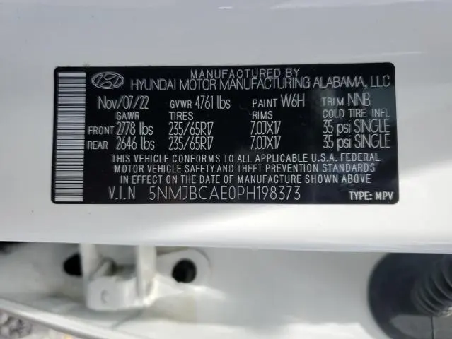 2023 HYUNDAI TUCSON SEL  