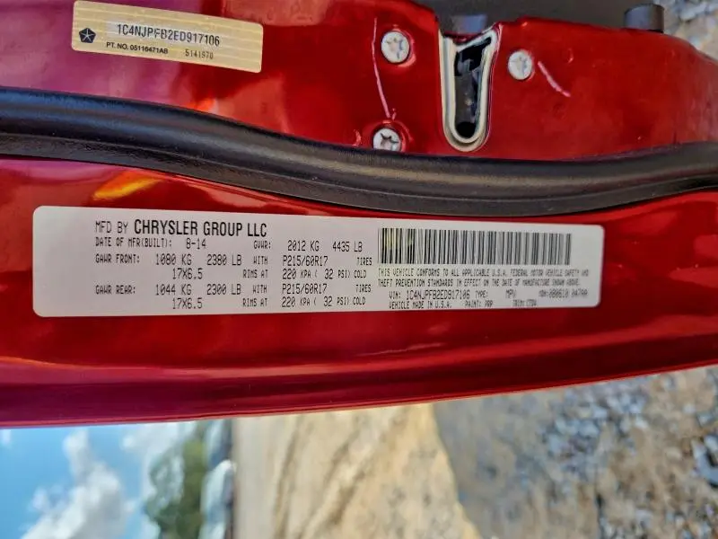 2014 JEEP PATRIOT LATITUDE  