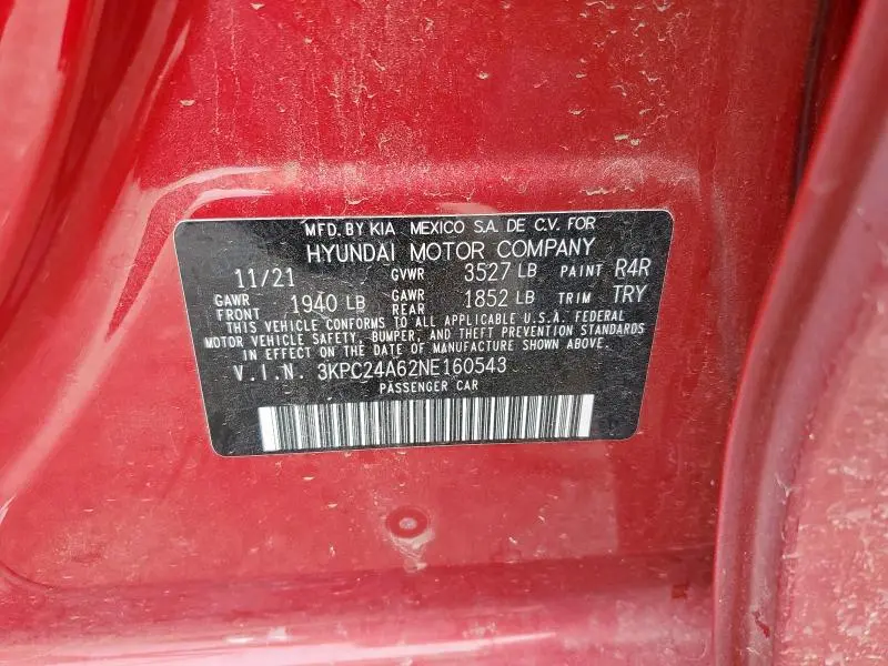 2022 HYUNDAI ACCENT SE  