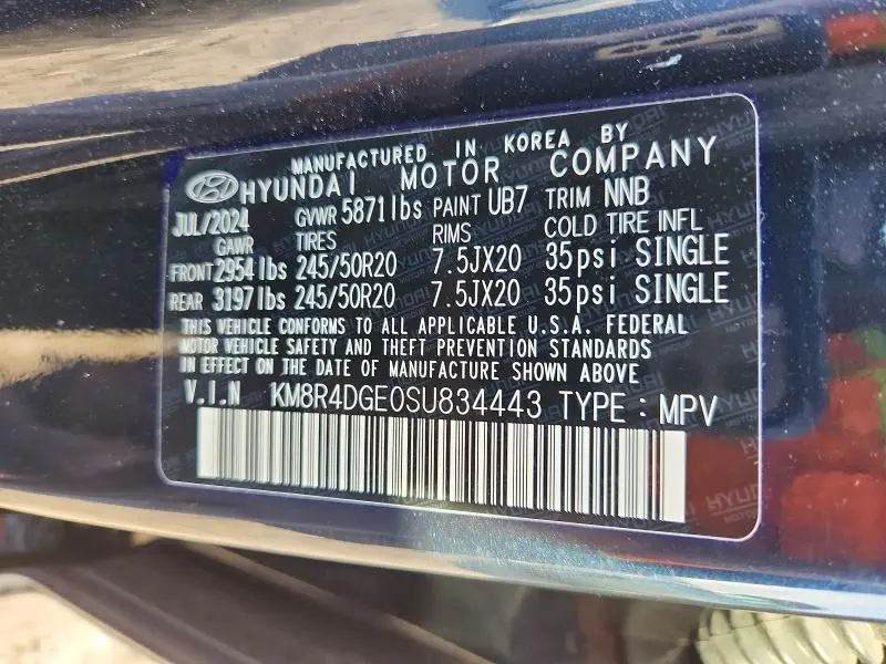 2025 HYUNDAI PALISADE SEL PREMIUM  
