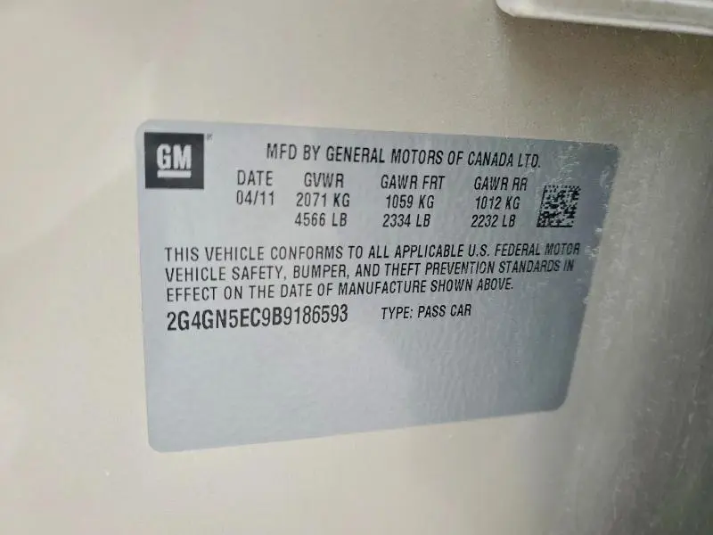 2011 BUICK REGAL CXL  