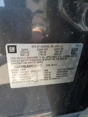2017 GMC ACADIA SLE  