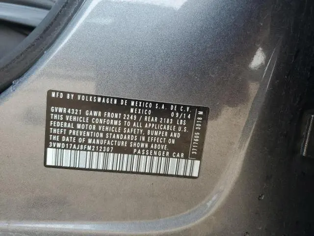 2015 VOLKSWAGEN JETTA SE  