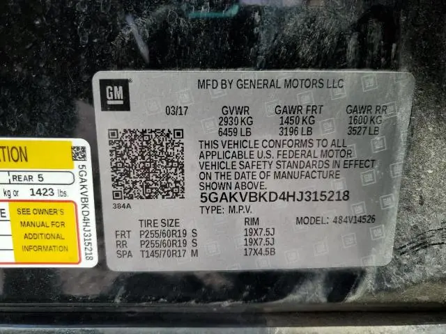 2017 BUICK ENCLAVE 