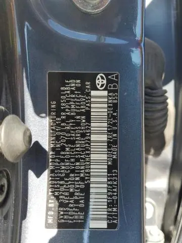 2018 TOYOTA COROLLA L
