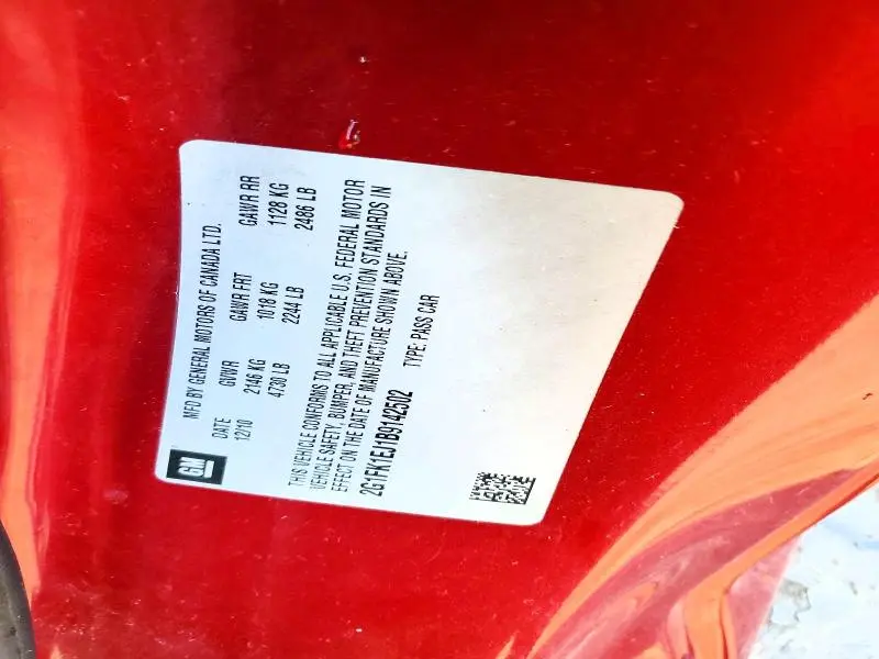 2011 CHEVROLET CAMARO 2SS  