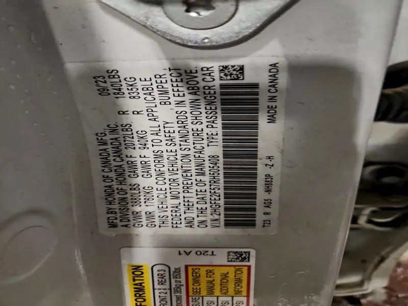 2024 HONDA CIVIC SPORT  