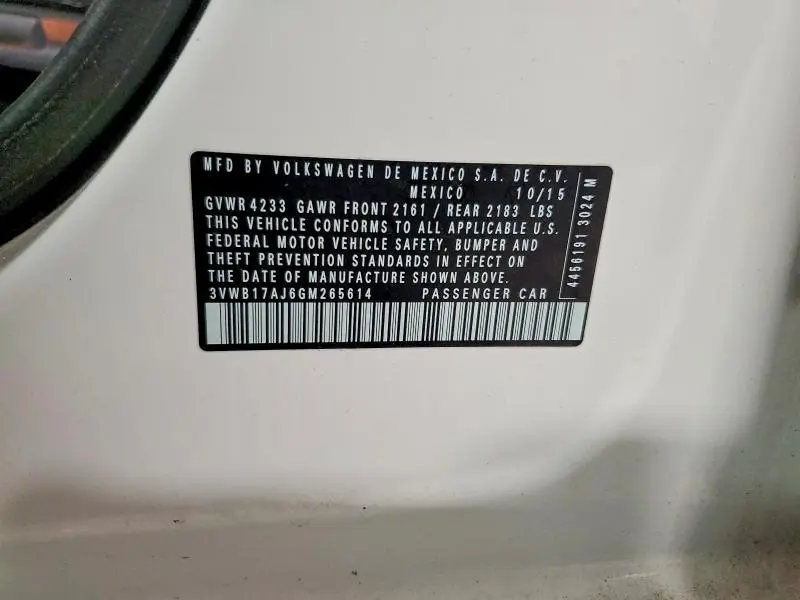 2016 VOLKSWAGEN JETTA SPORT  