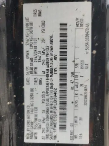 2023 FORD BRONCO BASE  