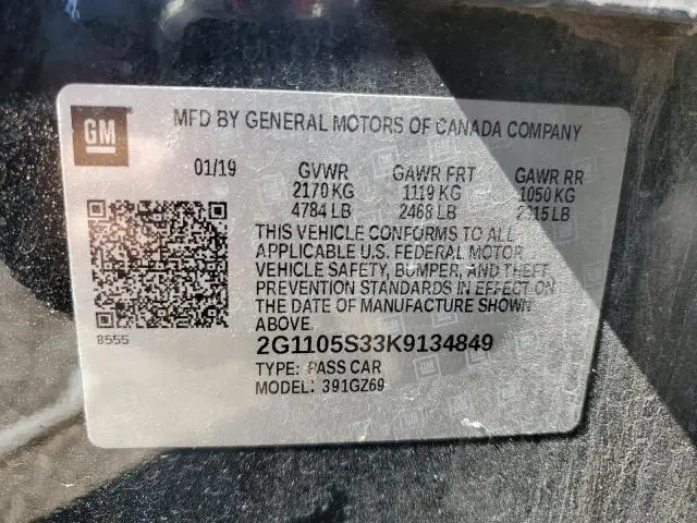 2019 CHEVROLET IMPALA PREMIER  