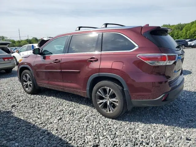 2016 TOYOTA HIGHLANDER XLE  