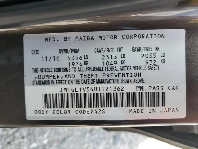 2017 MAZDA 6 TOURING