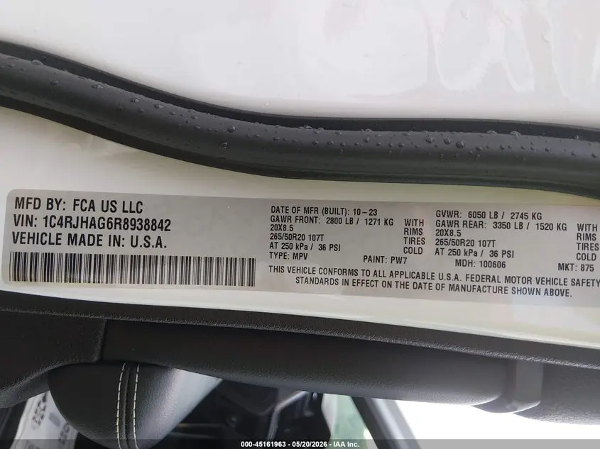 2024 JEEP GRAND CHEROKEE ALTITUDE 4X4