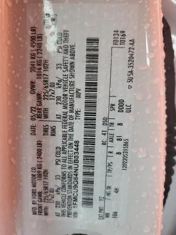 2022 FORD ESCAPE SE  