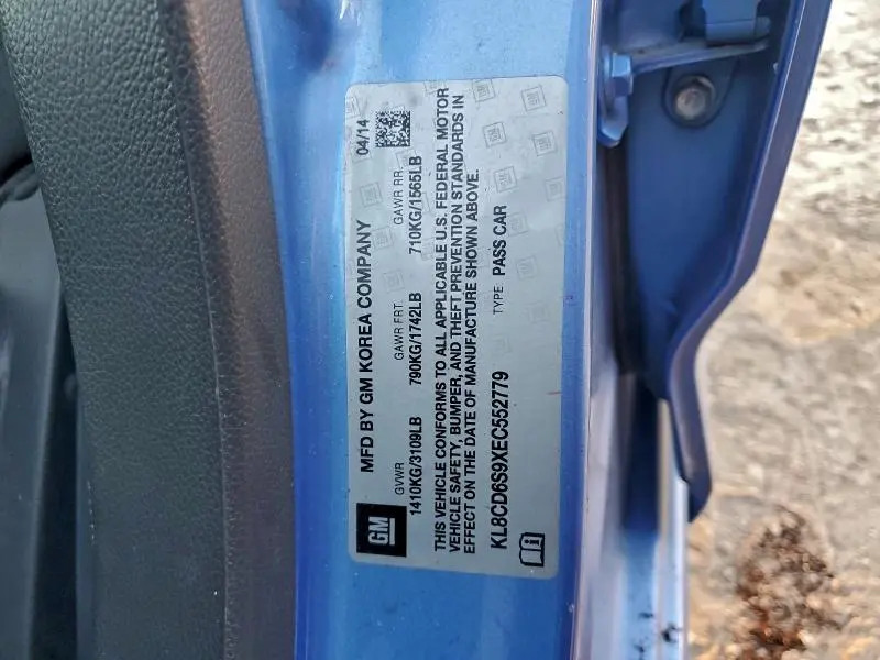 2014 CHEVROLET SPARK 1LT  