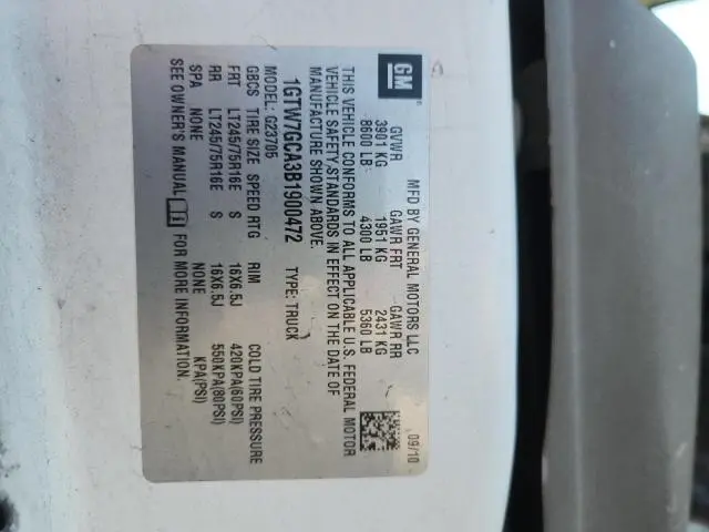 2011 GMC SAVANA G2500  